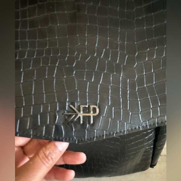 Freshly Picked Ebony Croc Mini Diaper Bag
